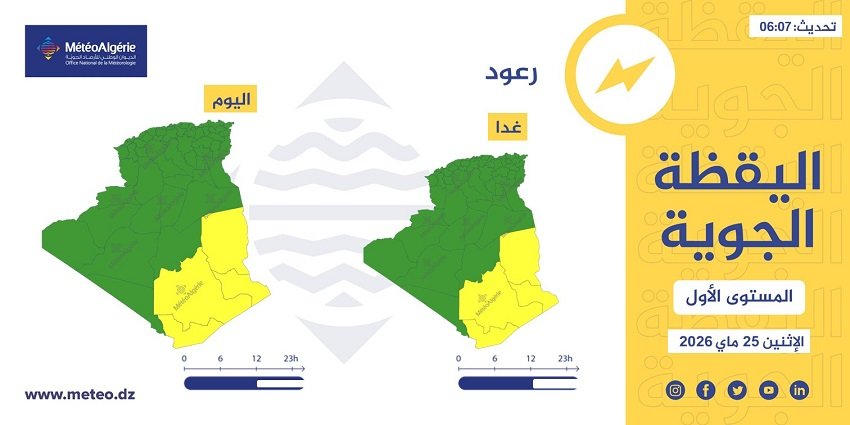 تنبيه جوي الجزائر