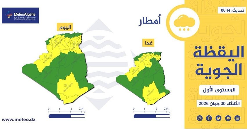 تنبيه جوي الجزائر