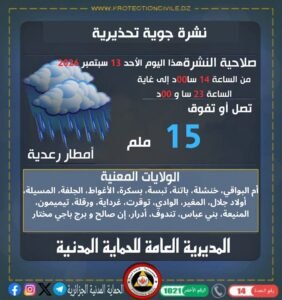 أمطار رعدية